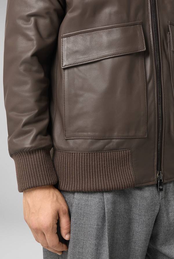 Pull Pal Zileri Bomber in pelle modello Aviator Pezzi Unici