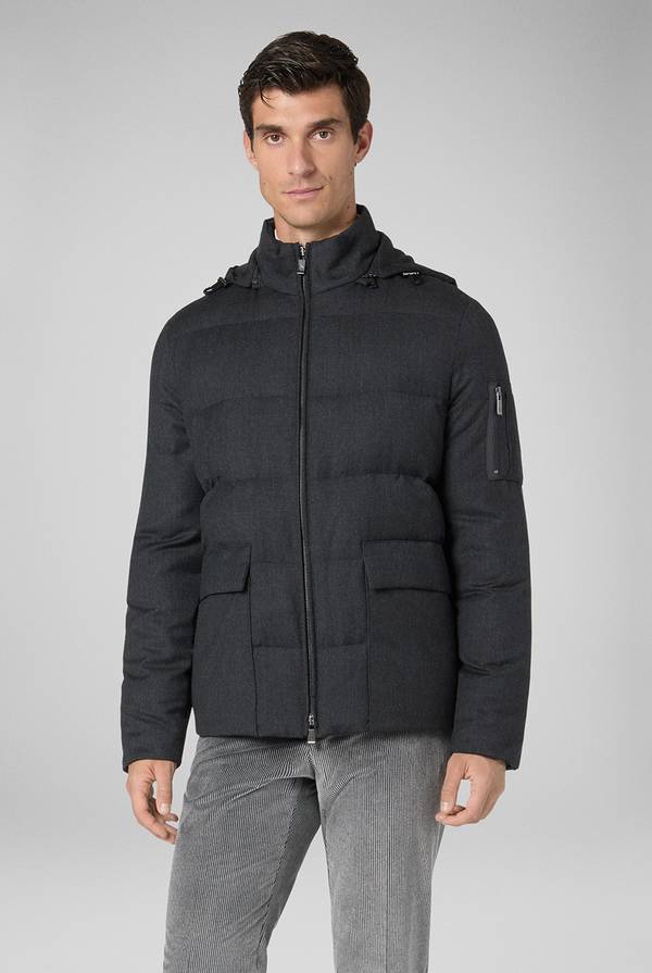 Pull Pal Zileri Bomber in pura lana con cappuccio removibile Shopping Online