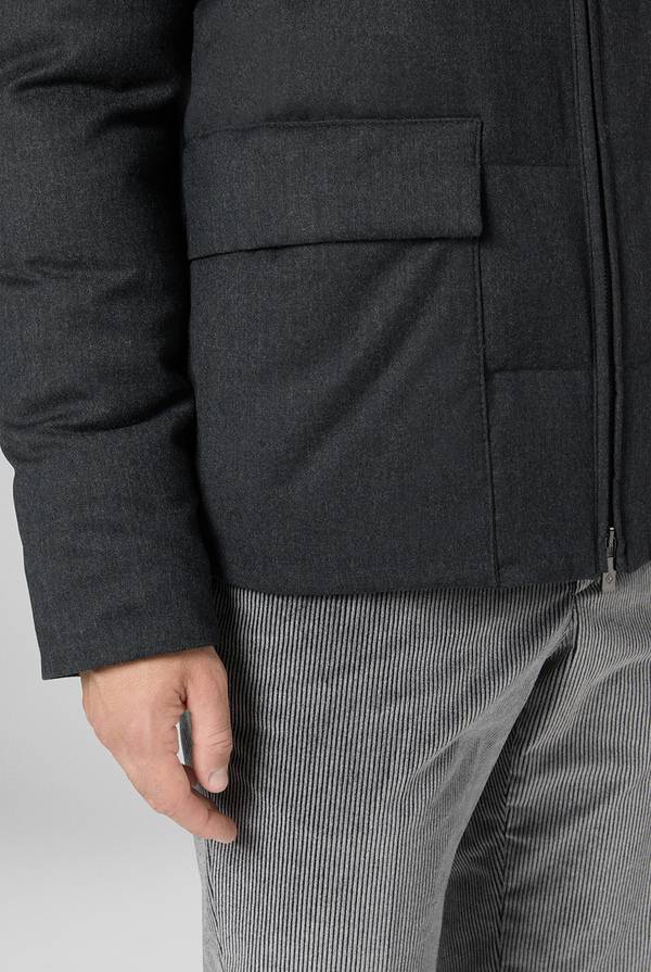 Pull Pal Zileri Bomber in pura lana con cappuccio removibile Shopping Online