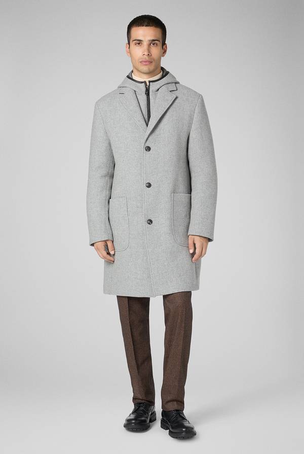 Pull Pal Zileri Car coat reversibile con dettagli in pelle Sottocosto
