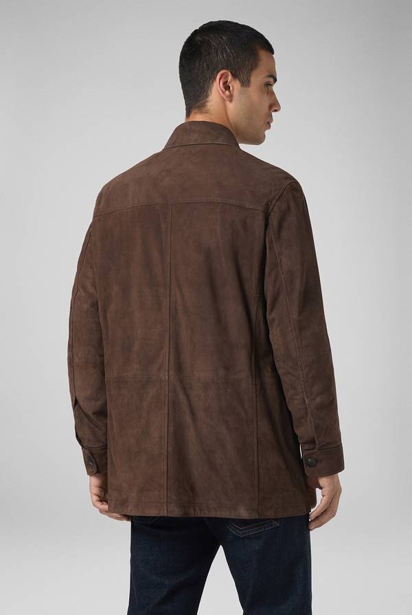 Pull Pal Zileri Field Jacket in camoscio Vendita Calda