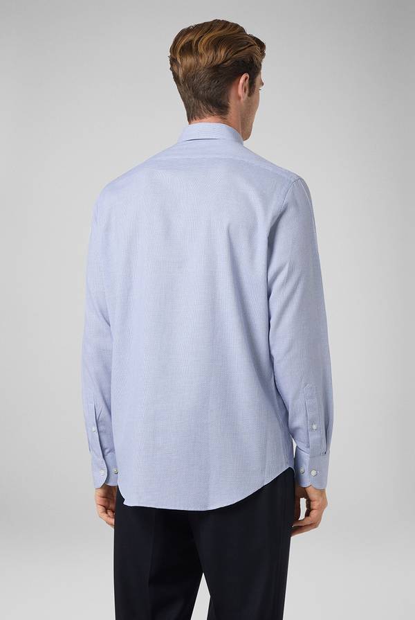 Pull Pal Zileri Camicia micro jacquard con collo Torino Moda