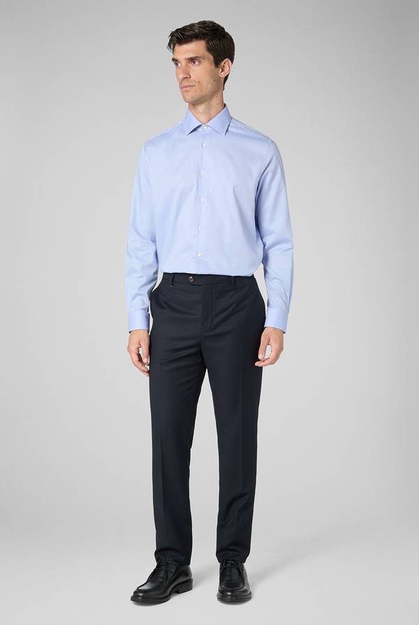 Pull Pal Zileri Camicia micro jacquard con collo Milano Nuovo