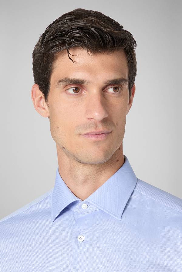 Pull Pal Zileri Camicia micro jacquard con collo Milano Nuovo