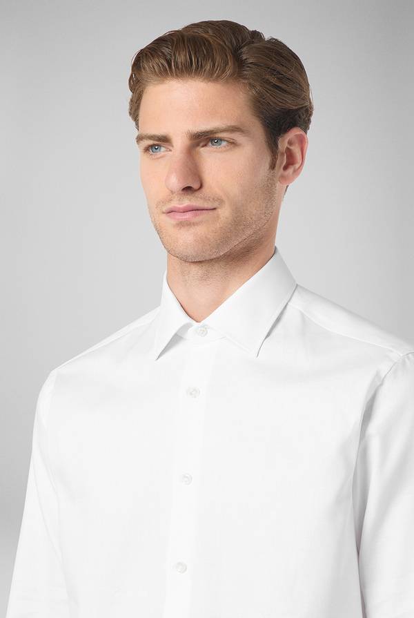 Pull Pal Zileri Camicia micro jacquard con collo Milano Qualità