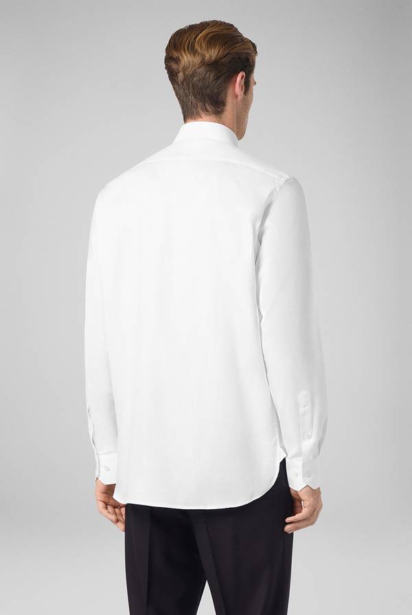 Pull Pal Zileri Camicia micro jacquard con collo Milano Qualità