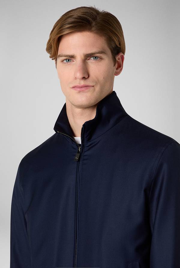 Pull Pal Zileri Bomber in lana resistente all'acqua Presa
