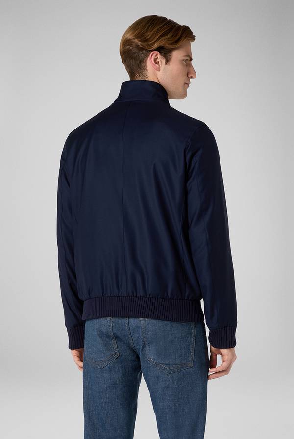 Pull Pal Zileri Bomber in lana resistente all'acqua Presa