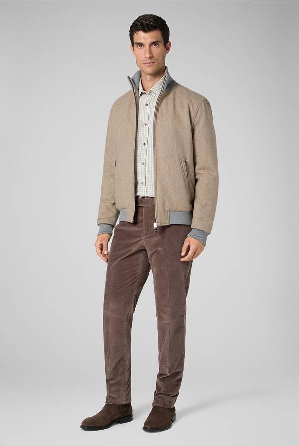 Pull Pal Zileri Camicia in flanella di cotone In Vendita