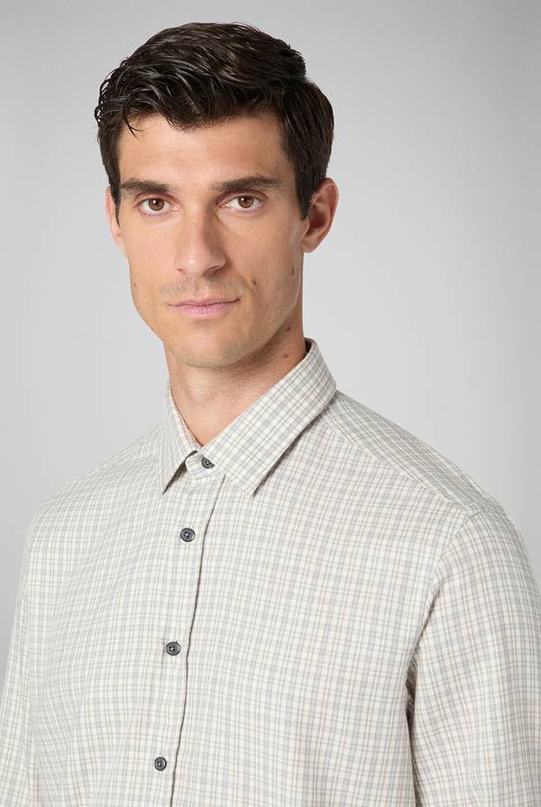 Pull Pal Zileri Camicia in flanella di cotone In Vendita