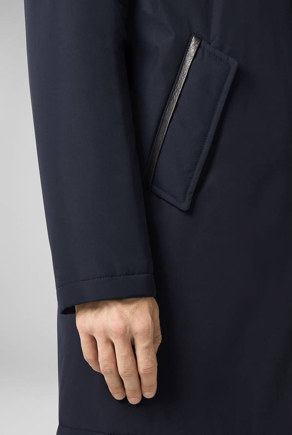 Pull Pal Zileri Car coat in tessuto tecnico Vendita Calda