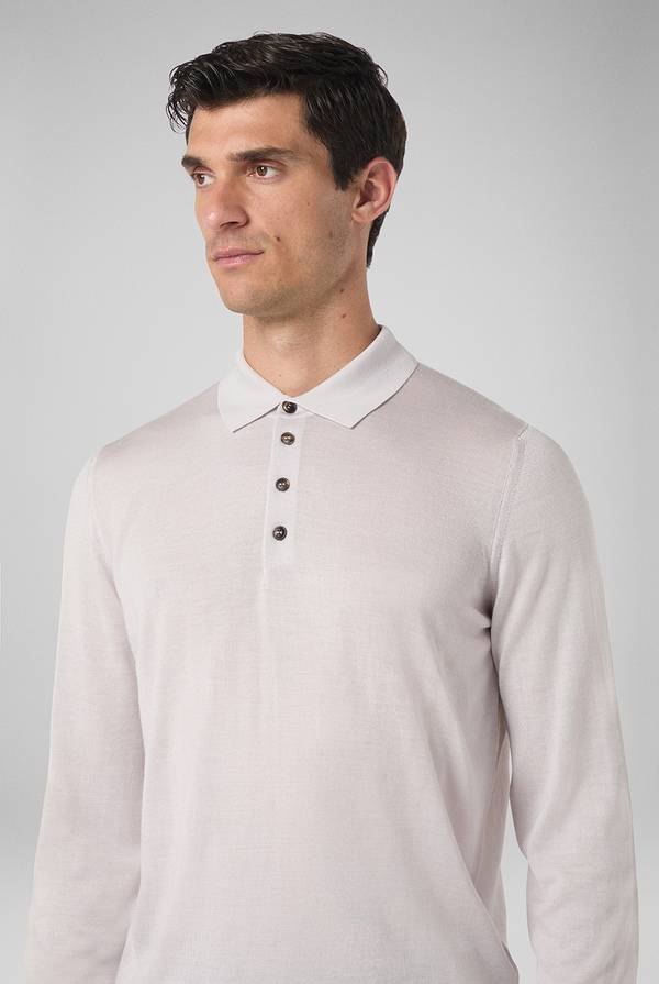 Pull Pal Zileri Polo in lana e seta Moda