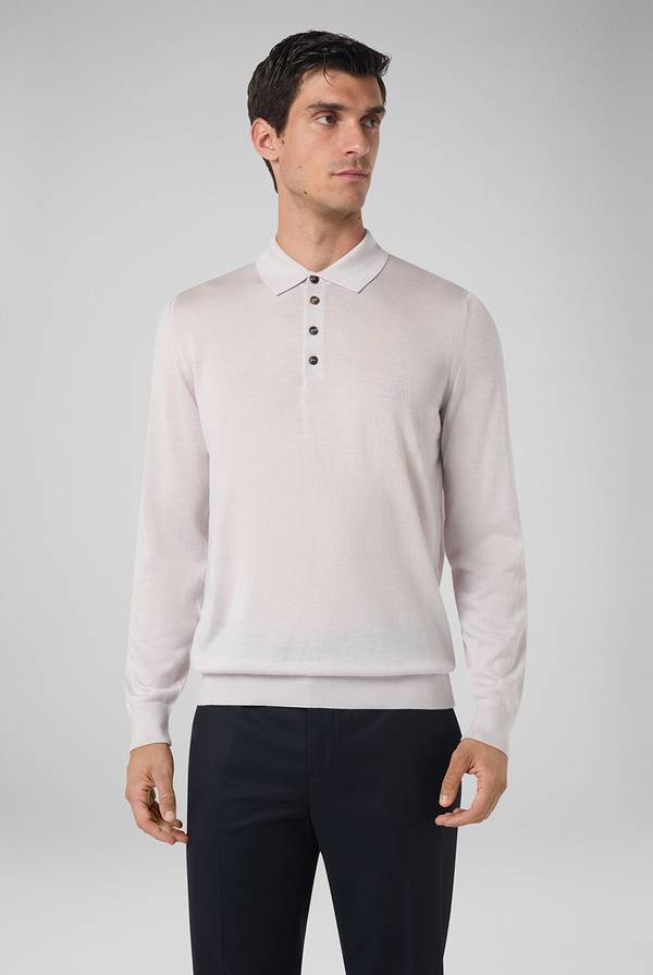 Pull Pal Zileri Polo in lana e seta Moda