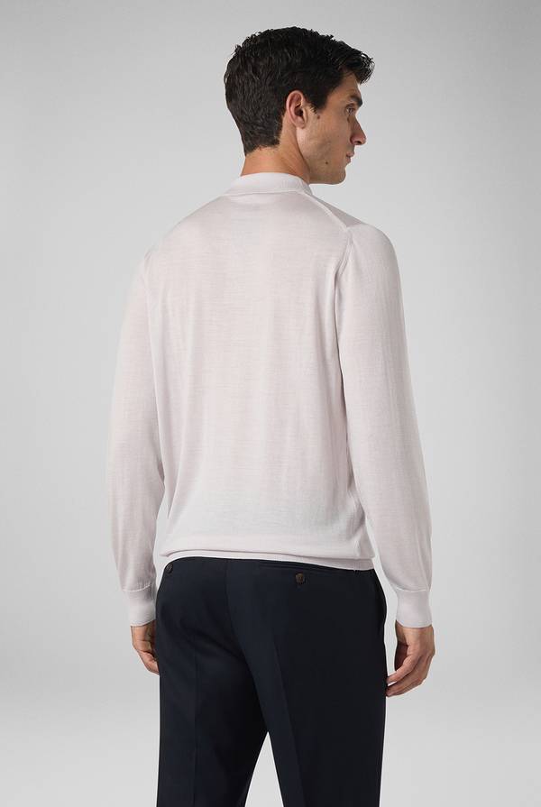 Pull Pal Zileri Polo in lana e seta Moda