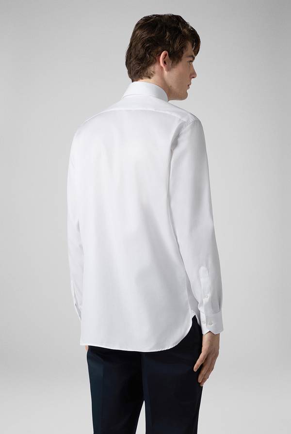 Pull Pal Zileri Camicia in cotone con trattamento anti-piega azzurra Nuovo