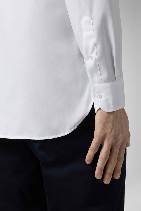 Pull Pal Zileri Camicia in cotone con trattamento anti-piega azzurra Nuovo