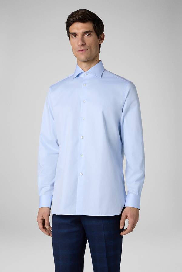 Pull Pal Zileri Camicia in cotone con polsini da gemelli Online