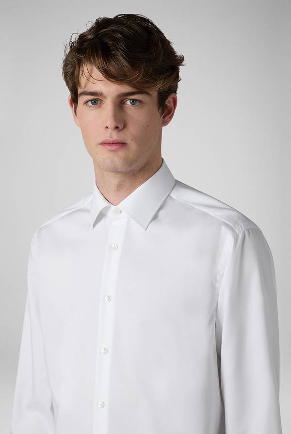 Pull Pal Zileri Camicia azzurra in cotone con collo Milano In Vendita