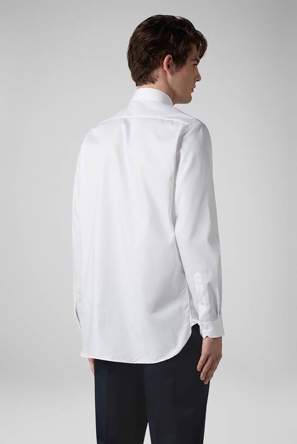 Pull Pal Zileri Camicia azzurra in cotone con collo Milano In Vendita