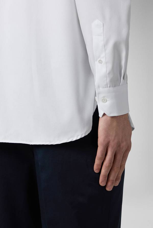 Pull Pal Zileri Camicia azzurra in cotone con collo Milano In Vendita