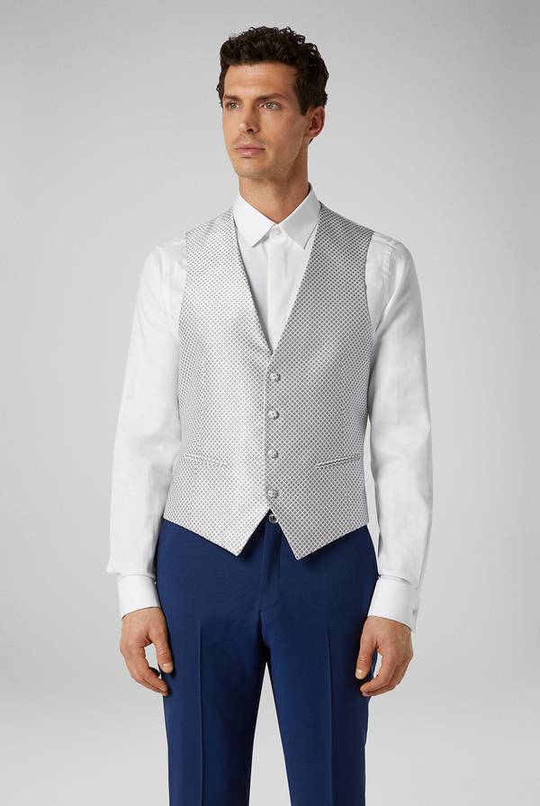Pull Pal Zileri Gilet in satin della linea Cerimonia con allacciatura a quattro bottoni Promozione temporanea