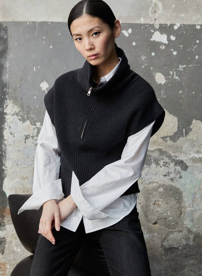 Lorena Antoniazzi GILET IN MAGLIA Saldi