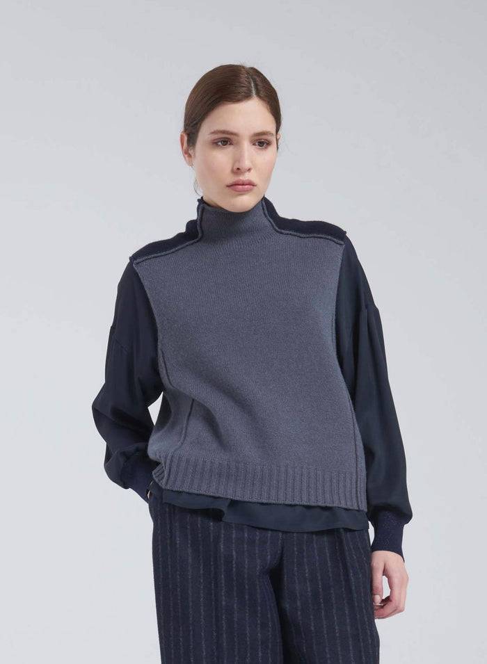 Lorena Antoniazzi GILET IN MAGLIA Nuovo