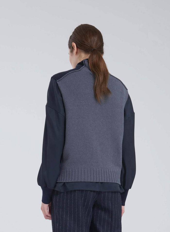 Lorena Antoniazzi GILET IN MAGLIA Nuovo