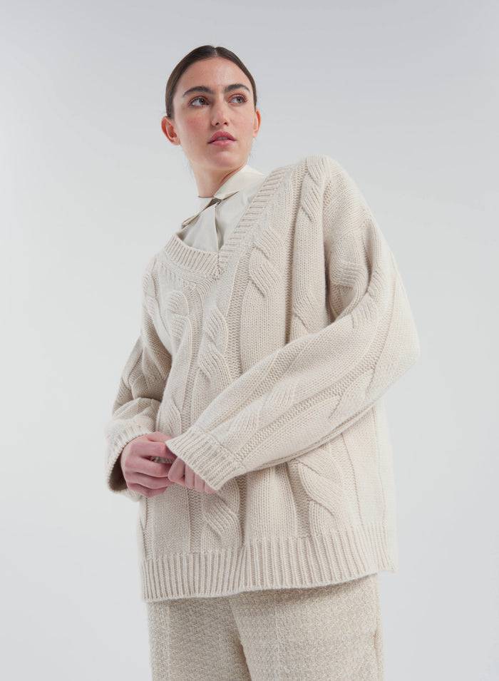 Lorena Antoniazzi MAGLIA IN LANA, CASHMERE E SETA Promozione