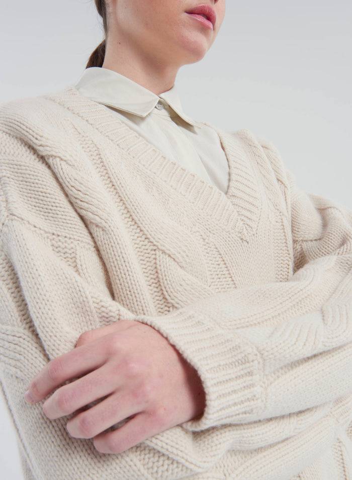 Lorena Antoniazzi MAGLIA IN LANA, CASHMERE E SETA Promozione