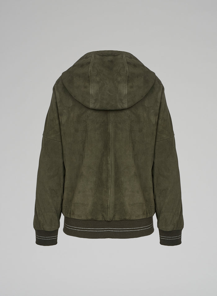 Lorena Antoniazzi BOMBER IN SUEDE Prezzo Ridotto