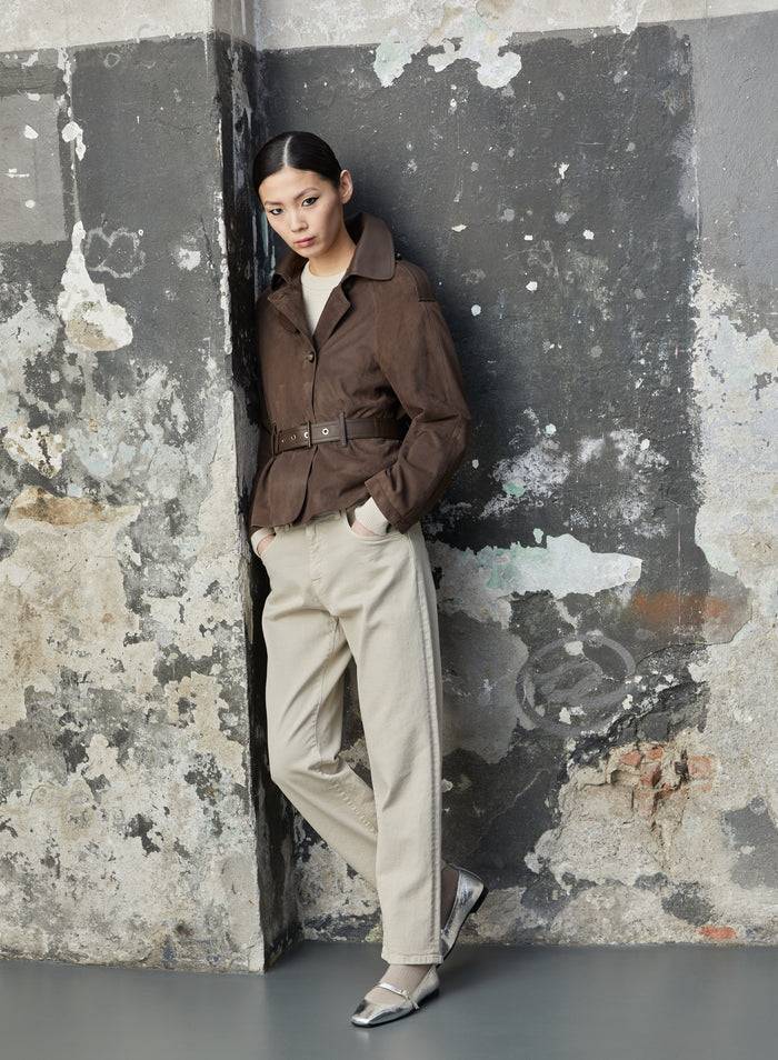Lorena Antoniazzi GIACCA IN CAMOSCIO Sottocosto