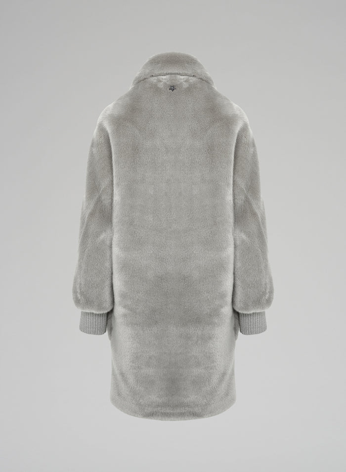 Lorena Antoniazzi CAPPOTTO IN ECOFUR Saldi Di Fabbrica