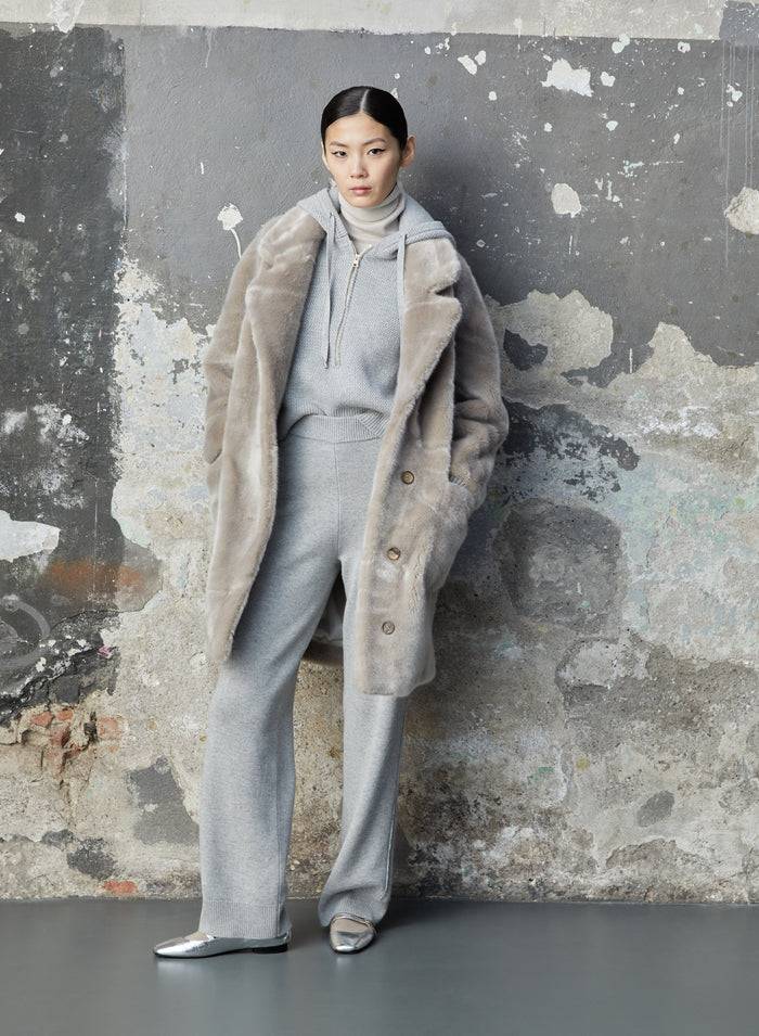 Lorena Antoniazzi CAPPOTTO IN ECOFUR Saldi Di Fabbrica