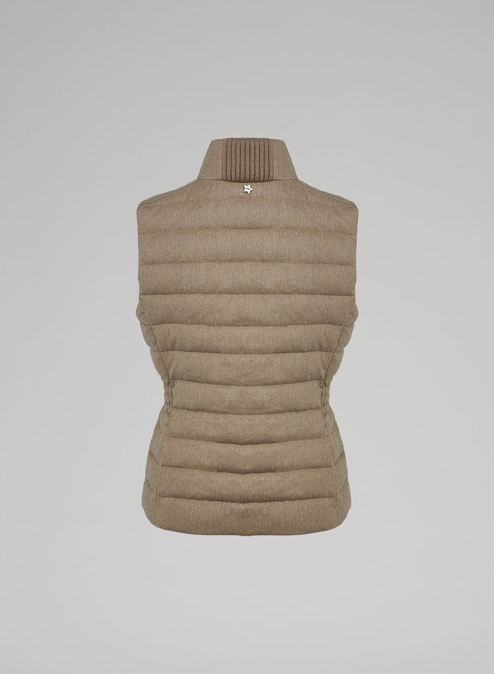 Lorena Antoniazzi GILET IMBOTTITO IN FLANELLA STRETCH Italia