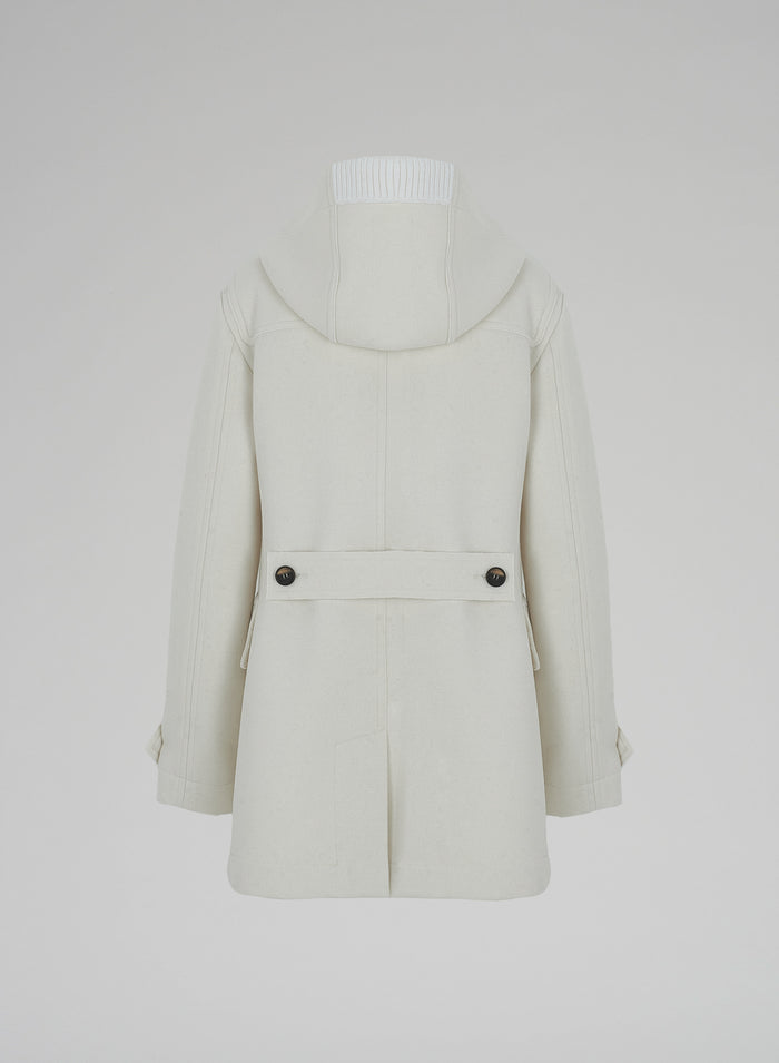 Lorena Antoniazzi CAPPOTTO IN LANA E CASHMERE CON CAPPUCCIO Latest stili
