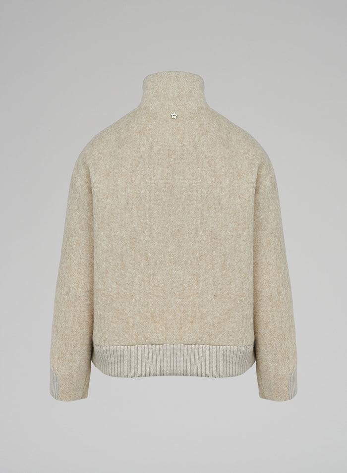 Lorena Antoniazzi BOMBER IN ALPACA E LANA Acquista Ora