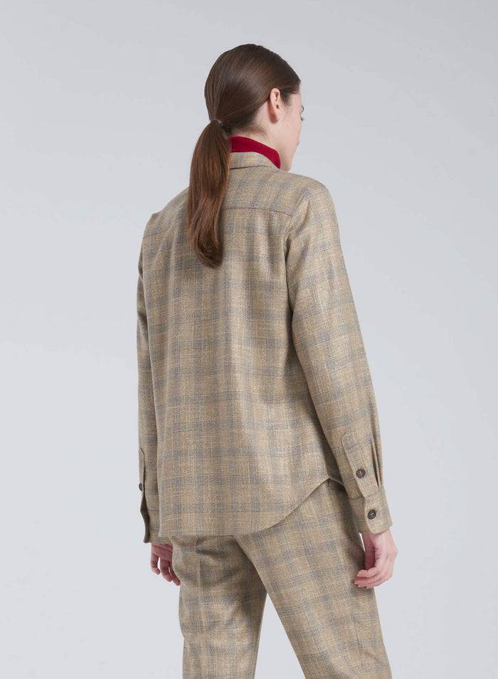 Lorena Antoniazzi CAMICIA IN LANA E VISCOSA 2025