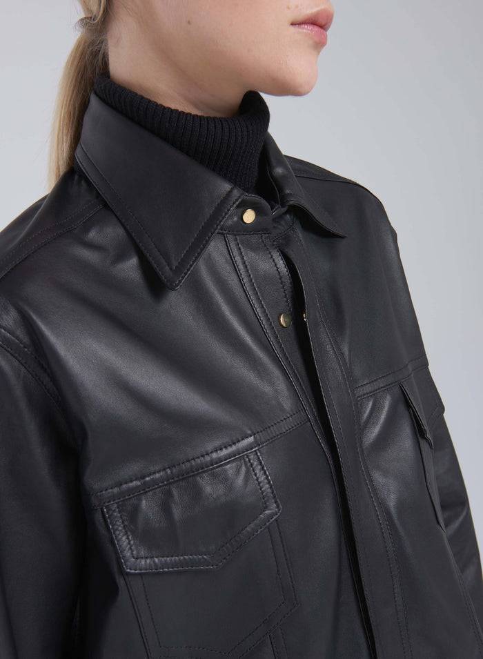Lorena Antoniazzi CAMICIA IN PELLE In Linea