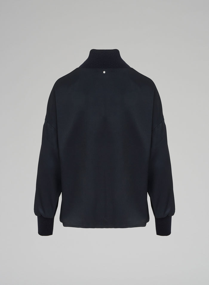 Lorena Antoniazzi BLUSA IN TWILL DI SETA Qualità