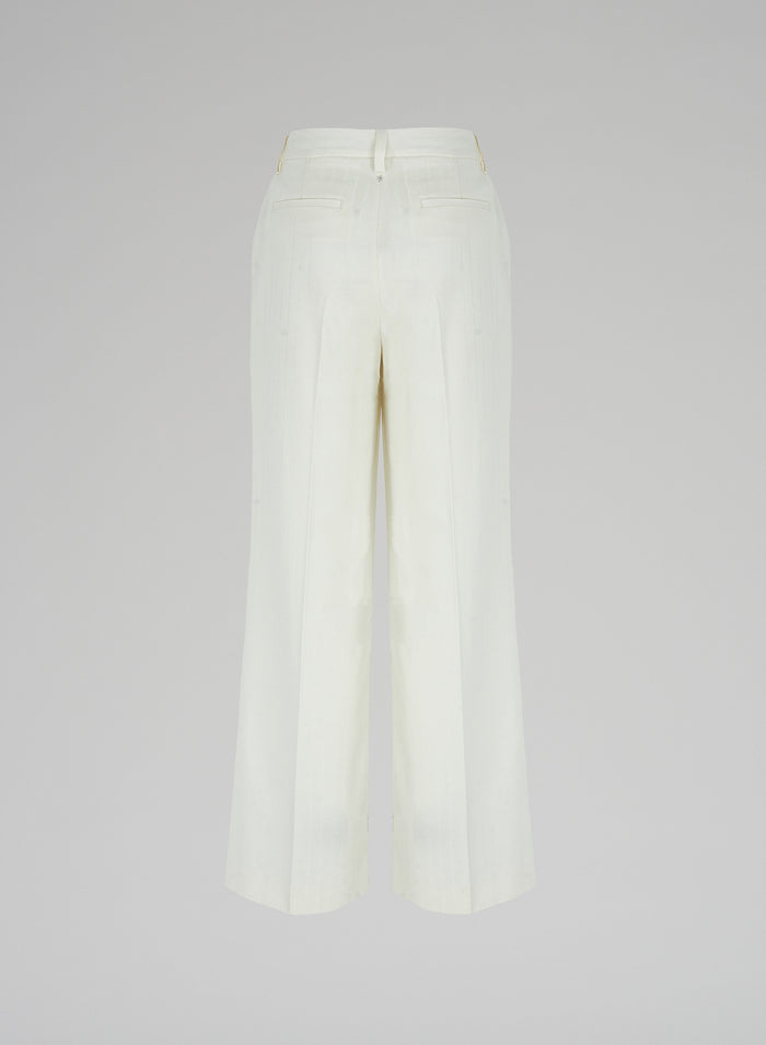 Lorena Antoniazzi PANTALONI IN LANA JACQUARD Pezzi Unici