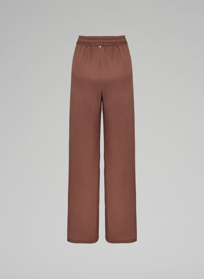 Lorena Antoniazzi PANTALONI IN TWILL DI SETA Consegna Veloce
