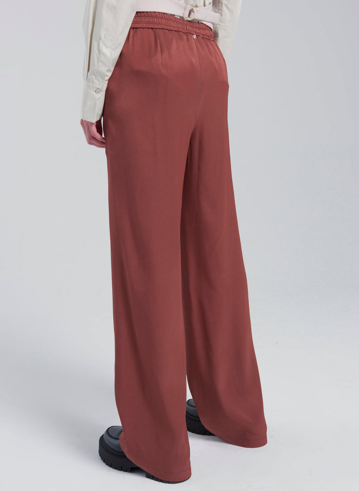 Lorena Antoniazzi PANTALONI IN TWILL DI SETA Consegna Veloce