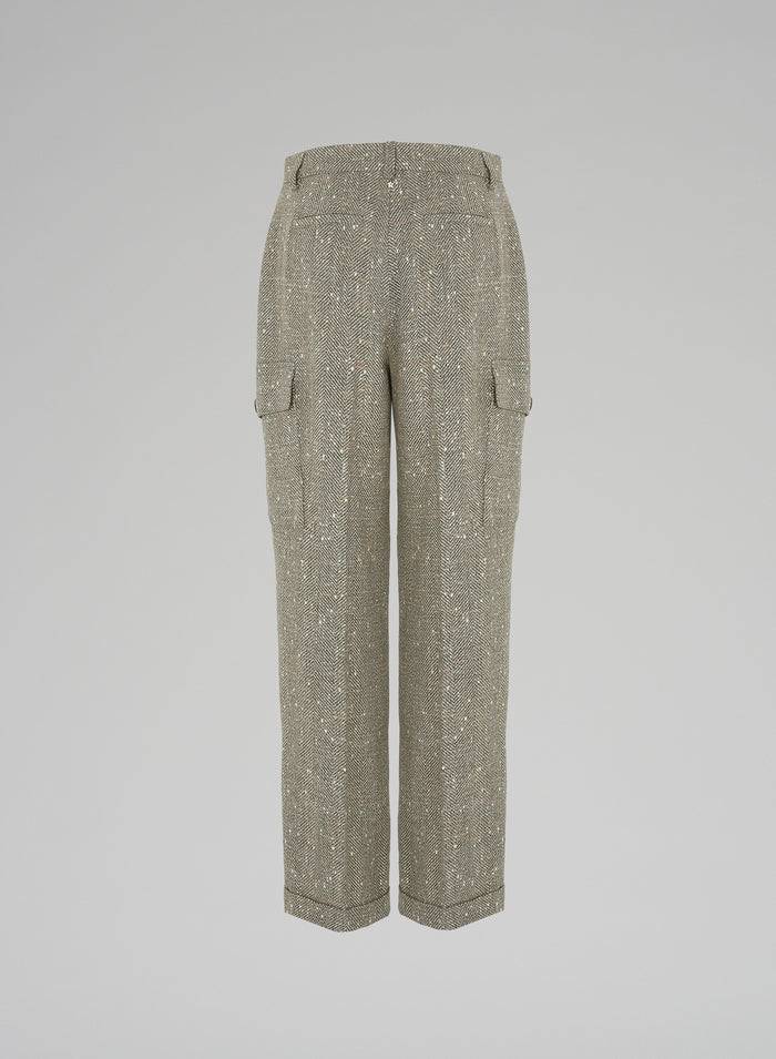 Lorena Antoniazzi PANTALONI IN CHEVRON DI LANA Shopping Online