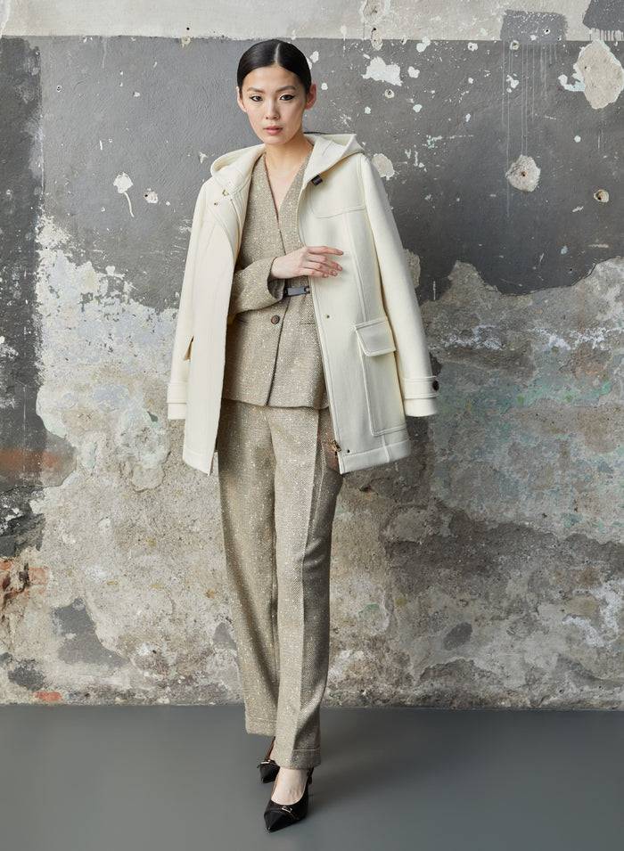 Lorena Antoniazzi PANTALONI IN CHEVRON DI LANA Shopping Online
