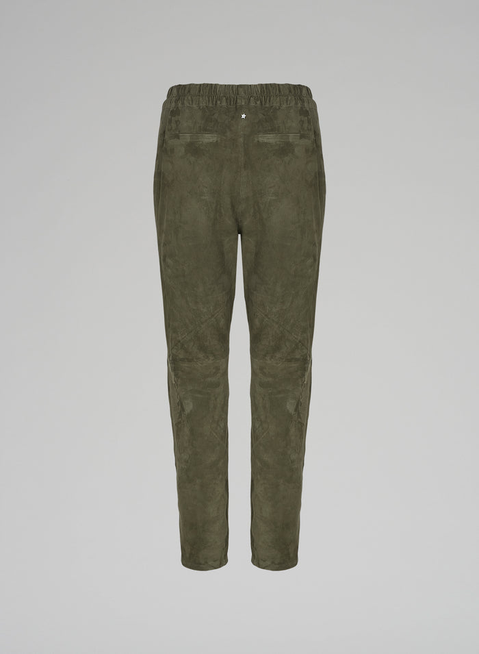 Lorena Antoniazzi JOGGERS IN SUEDE Prezzo Ridotto
