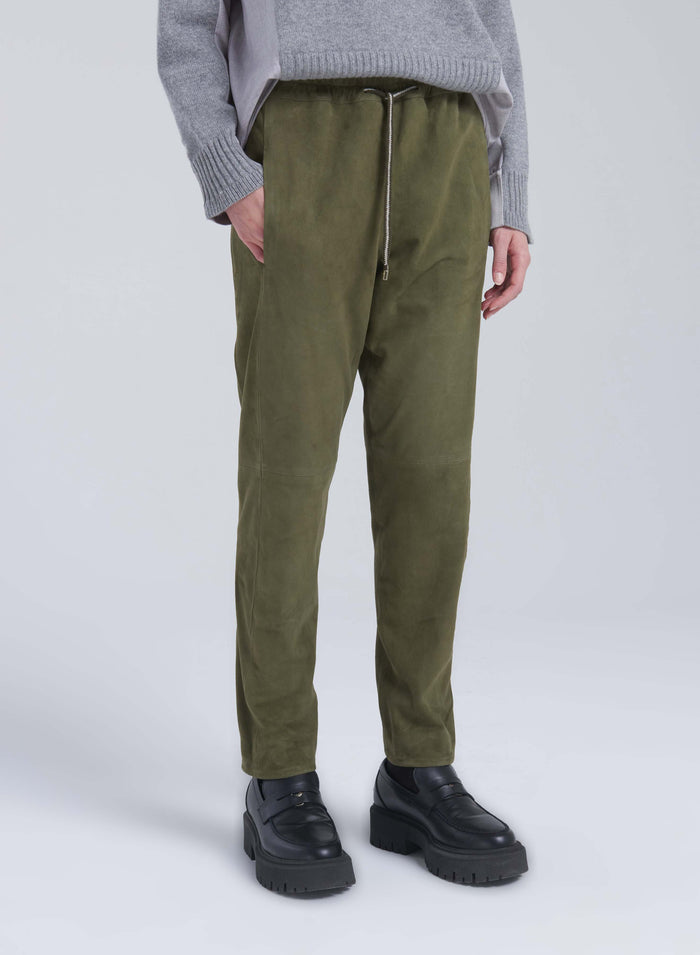 Lorena Antoniazzi JOGGERS IN SUEDE Prezzo Ridotto