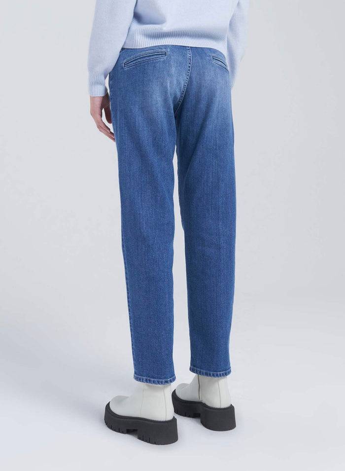 Lorena Antoniazzi PANTALONI DRITTI IN DENIM Novità