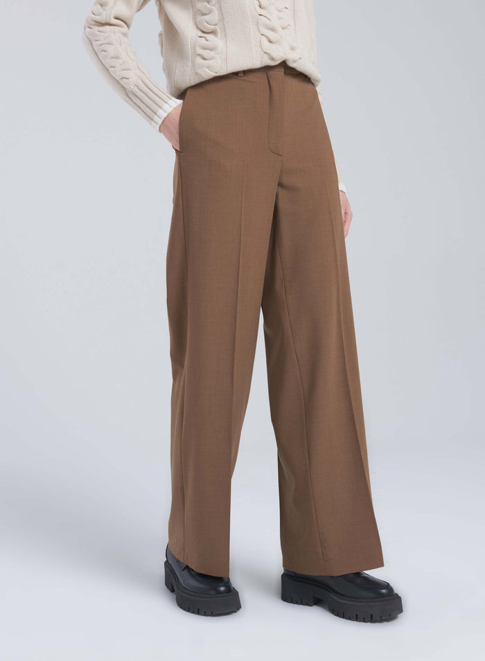 Lorena Antoniazzi PANTALONI IN LANA STRETCH Saldi