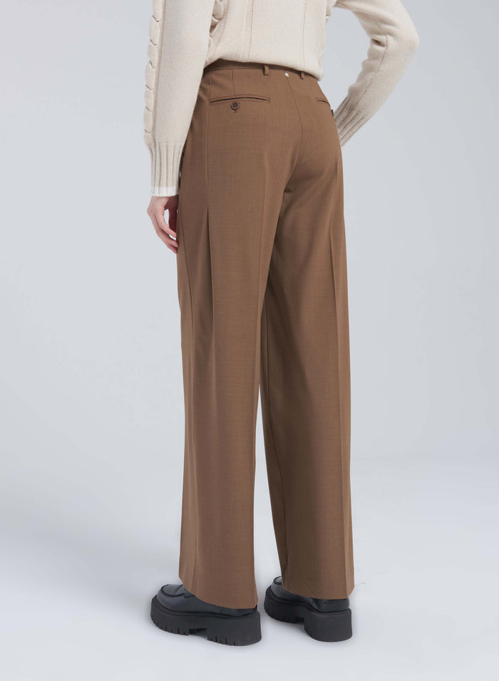 Lorena Antoniazzi PANTALONI IN LANA STRETCH Saldi